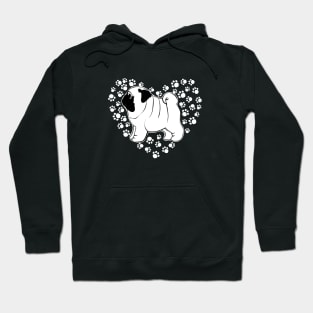 Pug dog lover gift. Hoodie